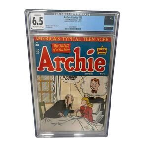 1948 ARCHIE COMICS #30 CGC 6.5 Off White Golden Age Veronica, Jughead, Betty
